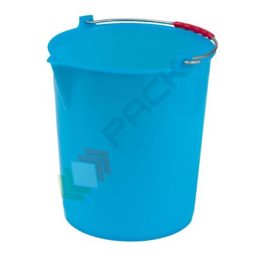 Secchio plastica (PE) conico con becco, capacità 17 Lt, Mis. Ø 330 x 320 H mm, manico in metallo, colore azzurro, Tipologia: Casalinghi con Becco, Capacità: 17 Lt, Colore: Azzurro, Omologazione ADR: No, Maniglie: Manico in Metallo vendita, produzione, prezzi e offerte