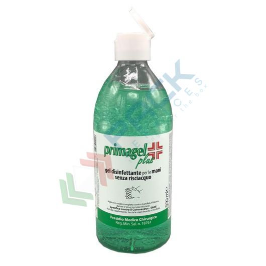Gel mani disinfettante battericida e virucida, 60% di alcol, PMC, formato da 500 ml, da utilizzare senz'acqua, Tipologia: Gel Antisettico, Capacità: 500 ml, Versione: Classico, Contenuto: 60% Alcol (PMC) vendita, produzione, prezzi e offerte