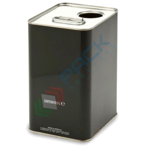 Lattina per olio in banda stagnata, capacità 3 Lt, bocca Ø 32 mm, colore verde anonimo (bocchello non incluso), Capacità: 3 Lt, Versione: Verde Anonimo vendita, produzione, prezzi e offerte