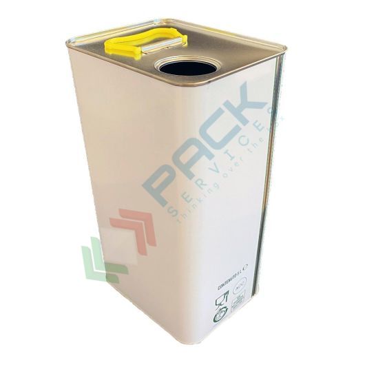 Lattina in metallo rettangolare 5 Lt, foro Ø 42 mm, ideale per liquidi, corpo bianco ed interno grezzo (bocchello escluso), Capacità: 5 Lt, Colore: Bianco, Sezione: Rettangolare vendita, produzione, prezzi e offerte