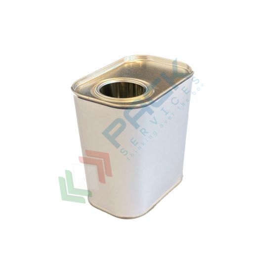 Lattina in metallo rettangolare 250 ml, foro Ø 24 mm, ideale per liquidi, corpo bianco ed interno grezzo (bocchello escluso), Capacità: 0,250 Lt, Colore: Bianco, Sezione: Rettangolare vendita, produzione, prezzi e offerte