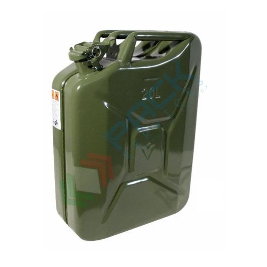 Tanica per benzina in metallo, capacità 20 Litri, omologata ADR/ONU, colore verde, Tipologia: Standard, Capacità: 20 Lt, Colore: Mimetico, Rubinetto: NO, Versione: Acciaio Verniciato vendita, produzione, prezzi e offerte