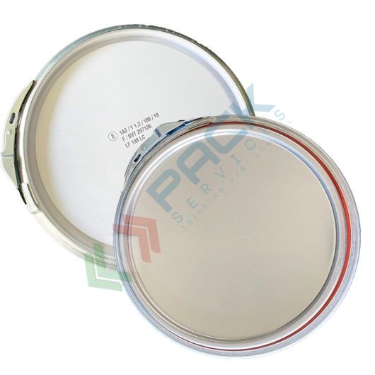Coperchio con cravatta metallica Ø 198 mm, per secchio in metallo Cod. Art. LF08, colore grezzo vendita, produzione, prezzi e offerte