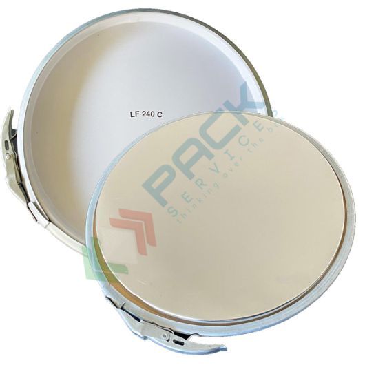 Coperchio con cravatta metallica Ø 240 mm, per secchio in metallo Cod. Art. LF10, colore grezzo, Tipologia: Coperchio con Cravatta Metallica, Ideale per: LF10, Colore Esterno / Interno: Bianco / Grezzo vendita, produzione, prezzi e offerte
