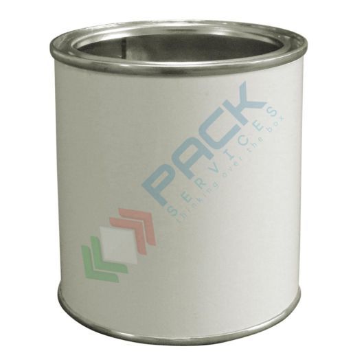 Barattolo in metallo cilindrico 250 ml, Mis. 73 Ø x 80 H mm, colore corpo bianco, interno grezzo, coperchio a pressione (escluso), Tipologia: Barattoli Metallo, Capacità: 250 ml vendita, produzione, prezzi e offerte