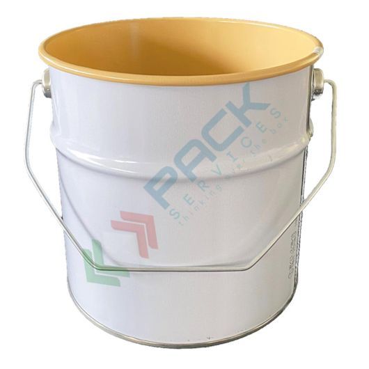Secchio in metallo conico 12,7 Lt, Mis. Ø sup. 240 x Ø inf. 225 x 310 H mm, omologato ONU per liquidi, con manico, interno laccato, Tipologia: Secchio Conico, Capacità: 12,7 Lt, Colore Esterno / Interno: Bianco / Laccato vendita, produzione, prezzi e offerte