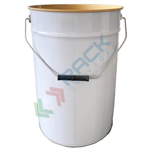 Secchio in metallo conico 28 Lt, Mis. Ø sup. 292 x Ø inf. 275 x 445 H mm, omologato ONU per liquidi, con manico, interno laccato, Tipologia: Secchio Conico, Capacità: 28 Lt, Colore Esterno / Interno: Bianco / Laccato vendita, produzione, prezzi e offerte