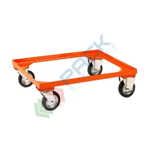 Carrello per contenitore in metallo, mis. 1230 L x 1030 P x 240 H mm, arancio RAL 2004 vendita, produzione, prezzi e offerte