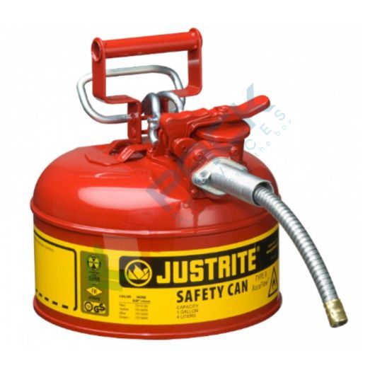 Tanica di sicurezza di tipo II, capacità 4 Lt, con beccuccio flessibile in metallo, colore rosso, Tipologia: di Sicurezza Tipo II, Capacità: 4 Lt, Colore: Rosso, Rubinetto: NO, Versione: Standard vendita, produzione, prezzi e offerte