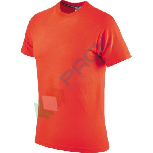 Maglietta da lavoro 100% in cotone, 150 gr/m2, mezza manica con girocollo, colore arancio, Taglia: L