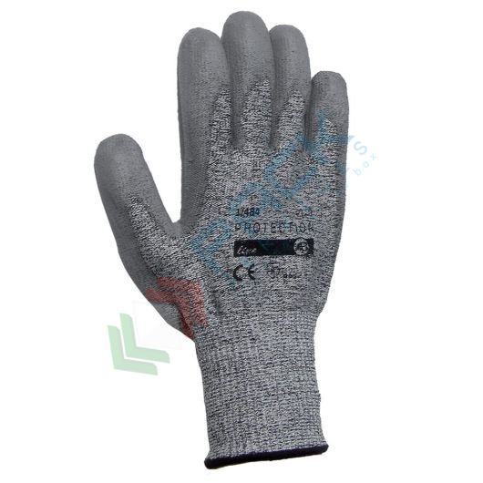 Guanti da lavoro a filo continuo con palmo PU, omologati EN 388, colore grigio, taglia 8, Taglia: M vendita, produzione, prezzi e offerte
