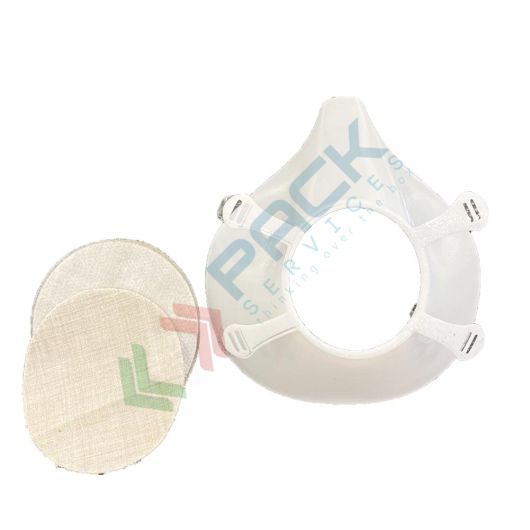 Semimaschera facciale in polipropilene con kit 10 filtri intercambiabili