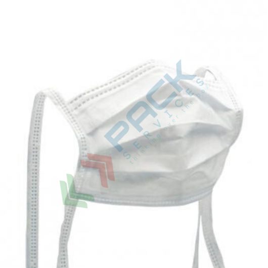 Mascherina chirurgica monouso a 4 strati, conforme CE, EN 14683 e EN 10993, con lacci, barretta stringi naso, colore bianco vendita, produzione, prezzi e offerte