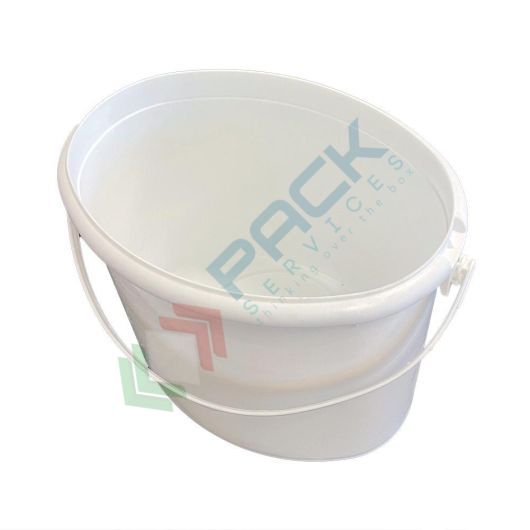 Secchio plastica (PP) ovale, capacità 6 Lt, Mis. Ø 208 x 184 H mm, manico in plastica, coperchio a pressione (escluso), Tipologia: Ovali, Capacità: 6 Lt, Manico: Plastica, Colore: Bianco vendita, produzione, prezzi e offerte