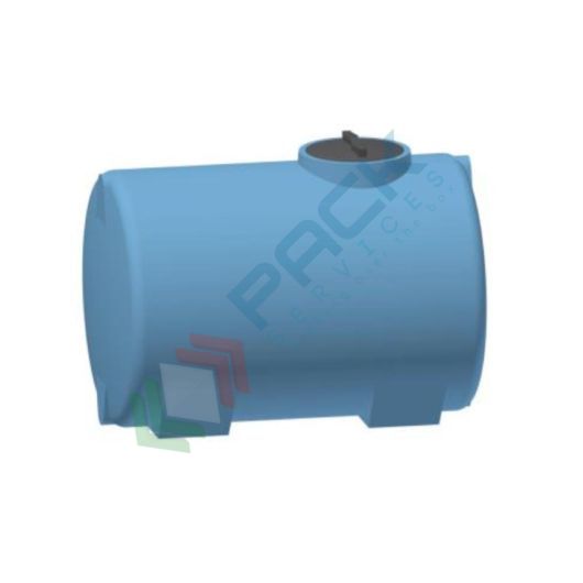 Serbatoio acqua in plastica (PE), cilindrico orizzontale con piedini, capacità 820 Lt, Mis. 900 L x 1350 P x 1000 H mm, colore azzurro, Tipologia: Cilindrico Orizzontale, Versione: con Piedi d'Appoggio, Capacità: 820 Lt vendita, produzione, prezzi e offerte