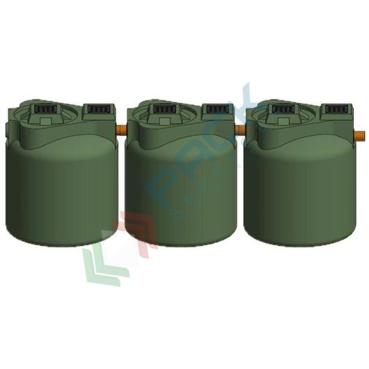 Fossa settica tricamerale, A.E. 5, Mis. Ø 3000 x 1000 H mm, capacità 500 Lt, Tipologia: Fossa Settica, Capacità: 500 Lt, Corpo: Liscio, Versione: Tricamerale vendita, produzione, prezzi e offerte