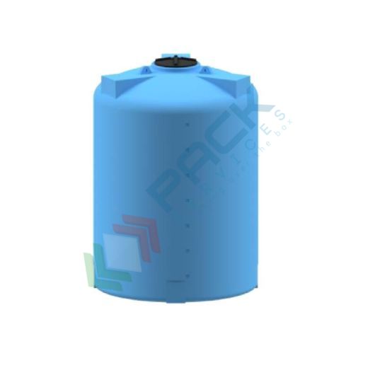 Serbatoio acqua in plastica (PE), cilindrico verticale, capacità 5560 Lt, Mis. Ø 1600 x 3000 H mm, colore azzurro, Tipologia: Cilindrico Verticale, Versione: Alto, Capacità: 5560 Lt vendita, produzione, prezzi e offerte
