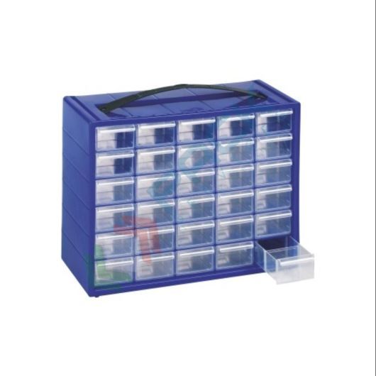 Cassettiera portaminuteria in plastica, 30 cassetti estraibili, mis. 365 L x 150 P x 270 H mm, colore blu, Tipologia: Cassettiera Standard, Colore: Blu, Cassetti nr.: 30, Versione: Formato Standard vendita, produzione, prezzi e offerte