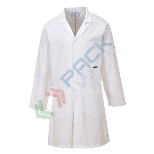 Camice Da Laboratorio In Cotone 100%, Bianco, Con Bottoni A Pressione, Taglie XS, Seconda Scelta - 4