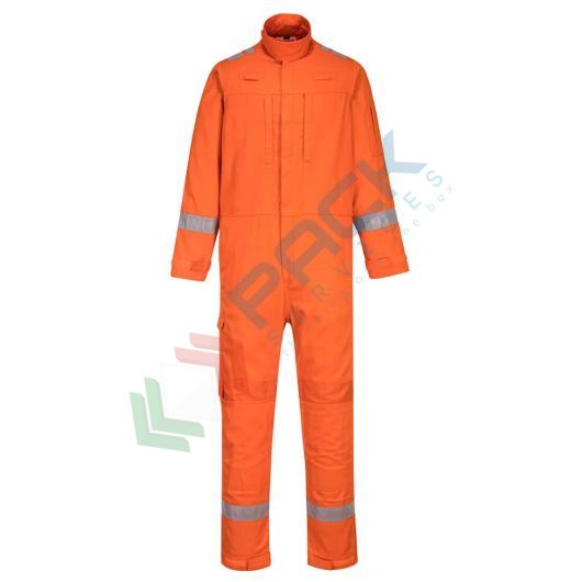 Tuta Ignifuga Con Strisce Riflettenti | Per Vigili Del Fuoco E Saldatura | Taglia L - Foto 2