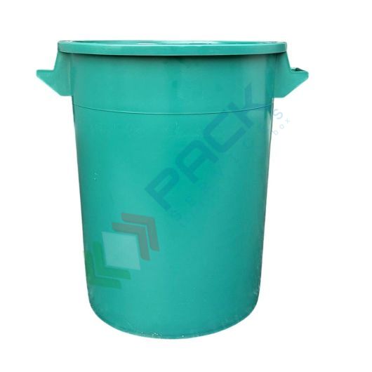 Bidone industriale in plastica (HDPE) 50 Lt, sovrapponibile e inseribile, coperchio a pressione (escluso), colore verde, Tipologia: Coperchio a Pressione, Capacità: 50 Lt, Colore: Verde vendita, produzione, prezzi e offerte
