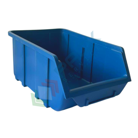 Contenitore bocca di lupo sovrapponibile, in plastica (PP), capacità 5,25 Litri, Mis. 184 L x 304 P x 129 H mm, con linguetta posteriore, colore blu, Tipologia: Sovrapponibile, Capacità: 5,25 Lt, Colore: Blu vendita, produzione, prezzi e offerte