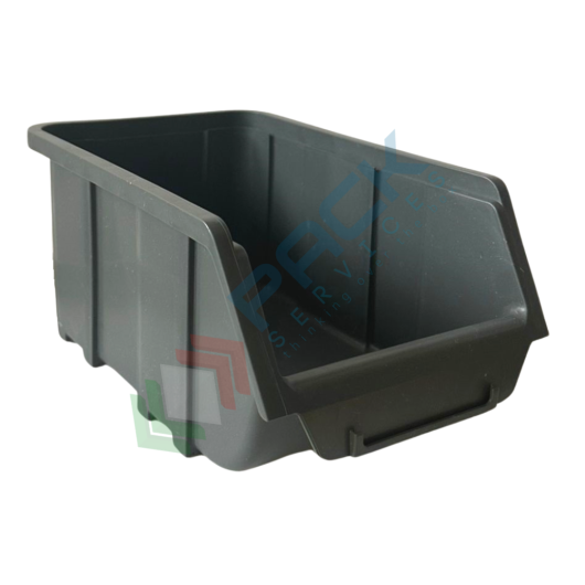 Contenitore bocca di lupo sovrapponibile, in plastica (PP), capacità 5,25 Litri, Mis. 184 L x 304 P x 129 H mm, con linguetta posteriore, colore grigio, Tipologia: Sovrapponibile, Capacità: 5,25 Lt, Colore: Grigio vendita, produzione, prezzi e offerte