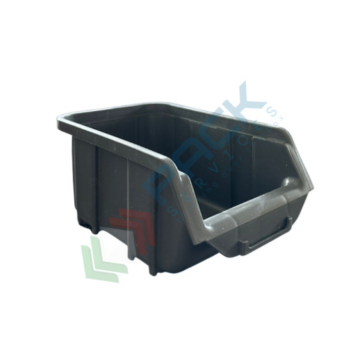 Contenitore bocca di lupo sovrapponibile, in plastica (PP), capacità 0,75 Litri, Mis. 100 L x 163 P x 72 H mm, con linguetta posteriore, colore grigio, Tipologia: Sovrapponibile, Capacità: 0,75 Lt, Colore: Grigio vendita, produzione, prezzi e offerte