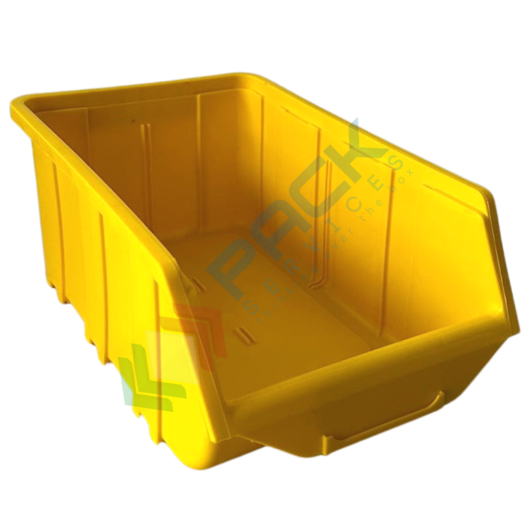 Contenitore bocca di lupo sovrapponibile, in plastica (PP), capacità 8,75 Litri, Mis. 219 L x 368 P x 148 H mm, con linguetta posteriore, colore giallo, Tipologia: Sovrapponibile, Capacità: 8,75 Lt, Colore: Giallo vendita, produzione, prezzi e offerte