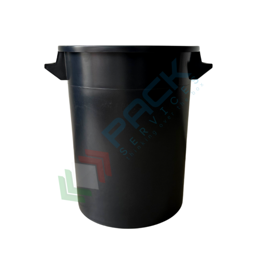 Bidone industriale in plastica (HDPE) 50 Lt, sovrapponibile e inseribile, coperchio a pressione (escluso), colore nero, Tipologia: Coperchio a Pressione, Capacità: 50 Lt, Colore: Nero vendita, produzione, prezzi e offerte