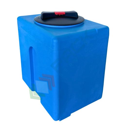 Serbatoio acqua in plastica (PE), parallelepipedo verticale, capacità 50 Lt, Mis. 300 L x 410 P x 440 H mm, colore azzurro, Tipologia: Parallelepipedo, Versione: Verticale, Capacità: 50 Lt vendita, produzione, prezzi e offerte