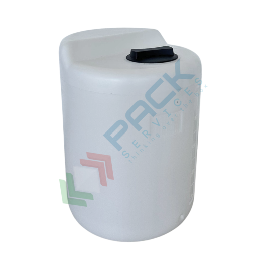 Serbatoio in plastica (PE), capacità 60 Lt, Mis. Ø 400 x 540 H mm, per stazioni di miscelazione e dosaggio di pompe dosatrici, Tipologia: Standard, Capacità: 60 Lt vendita, produzione, prezzi e offerte
