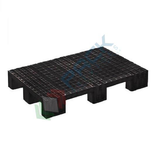 Pallet in plastica riciclata (HDPE), Mis. 800 L x 1200 P x 135 H mm, con 9 piedi, piano forato, portata statica 1800 Kg, portata dinamica 600 Kg, Tipologia: Pallet Medio, Mis. Base (cm): 80 x 120, Altezza (cm): 13,5, Base: Piedi, Parte Superiore: Forata, Portata Statica (Kg): 1800, Portata Dinamica (Kg): 600 vendita, produzione, prezzi e offerte