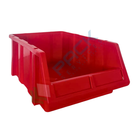 Cassa bocca di lupo in plastica (PP), sovrapponibile e componibile, capacità 11 Lt, Mis. 253 L x 402 P x 150 H mm, colore rosso, Tipologia: Sovrapponibile e Componibile, Capacità: 11 Lt, Colore: Rosso vendita, produzione, prezzi e offerte