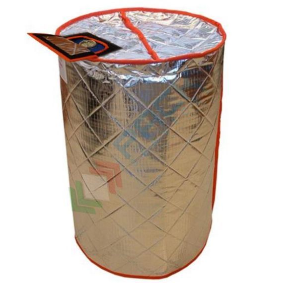 Copertura termoisolante per fusto plastica e metallo 200 Lt, in PET metallizzato, protezione a due camere isolanti, con apertura superiore, Tipologia: Coperture Isotermiche per Fusti, Utilizzo: Multiuso, Modello: ARTIK - 2 Camere Isolanti + 5 Strati Protettivi, Versione: Apertura tappo riempimento, 6 image vendita, produzione, prezzi e offerte