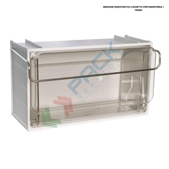 Cassettiera porta minuteria in plastica (PET), con 1 cassetto, Mis. 300 L x 155 P x 132 H mm, colore grigio scuro, Tipologia: Cassettiera Crystal Box, Versione: Profondità 15,5 cm, Cassetti/e nr.: 1, Colore: Grigio Scuro, 2 image vendita, produzione, prezzi e offerte