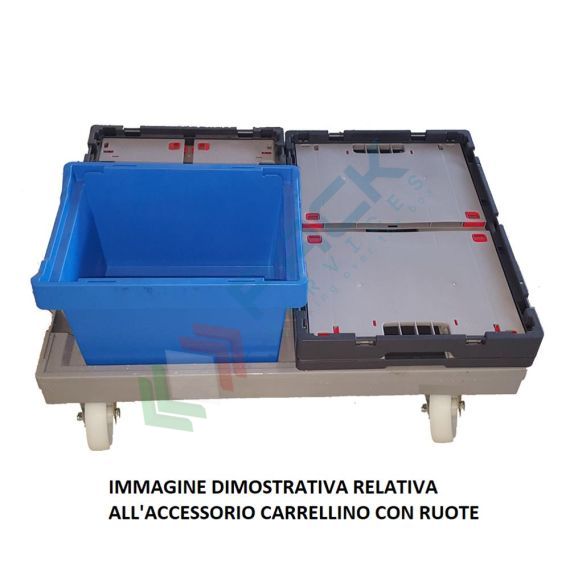 Cassetta in plastica (PP) conduttiva e antistatica, capacità 26 Lt, Mis. 400 L x 300 P x 285 H mm, coperchio integrato, Tipologia: Cassa Antistatica, Versione: Con Coperchio, Mis. Base (cm): 30 x 40, Altezza (cm): 28,5, Capacità: 26 Lt, Contatto Diretto con Alimenti: NO, Colore: Nero, 11 image vendita, produzione, prezzi e offerte