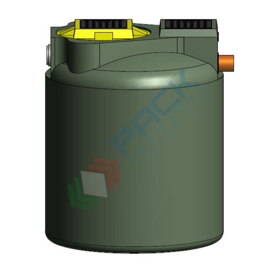 Fossa imhoff biologica, corpo liscio, A.E. 3, capacità 500 Lt, Mis. 780 L x 1000 P x 1000 H mm, per il trattamento primario dei reflui domestici, Utilizzo: Trattamento Primario, Tipologia: Fossa Imhoff, Volume (Lt): 500, Versione: Corpo Liscio, 10 image vendita, produzione, prezzi e offerte