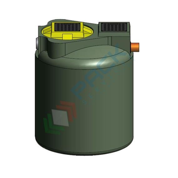Filtro percolatore anaerobico, A.E. 4, capacità 600 Lt, Mis. Ø 950 x 1100 H mm, per il trattamento secondario dei reflui domestici, Utilizzo: Trattamento Secondario, Tipologia: Filtro Percolatore, Volume (Lt): 600, Versione: Anaerobico vendita, produzione, prezzi e offerte
