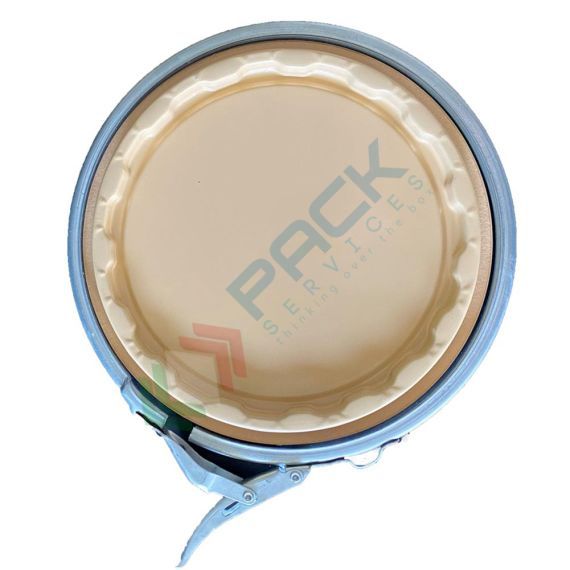 Coperchio a leva con cravatta metallica per secchi conici in metallo Ø 180 mm, colore laccato, Tipologia: Coperchio con Cravatta, Ø Diametro (mm): 180, Colore Esterno / Interno: Bianco - Laccato, 2 image vendita, produzione, prezzi e offerte