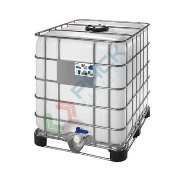 Cisterna IBC 1000 Litri in plastica, nuova, coperchio 225 mm, valvola di scarico 2", pallet in metallo/plastica, colore neutro, Tipologia: IBC Nuova, Capacità: 1000 Lt, Tipo Pallet: Metallo/Plastica, Ø Coperchio (mm): 225, Valvola: 2" Farfalla, Omologazione ADR: NO, Colore: Neutro vendita, produzione, prezzi e offerte
