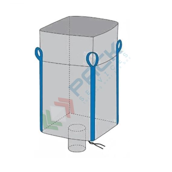 Saccone big bag U-Panel, per alimenti, Mis. 90 L x 90 P x 160 H cm, SWL 1250 Kg, SF 5:1, caramella/valvola, Tipologia: Saccone U-Panel, Apertura Superiore: A caramella, Fondo: Valvola di Scarico, Misura: 90 x 90 x 160 cm, Capacità di carico (SWL): 1250 Kg, 10 image vendita, produzione, prezzi e offerte