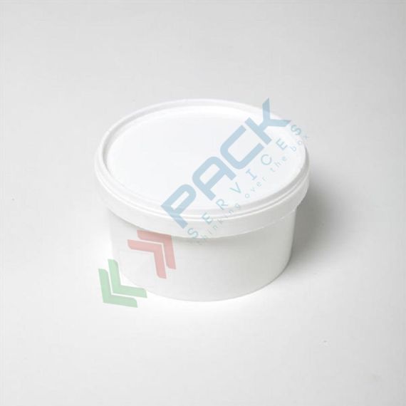 Barattolo in plastica (PP) conico, capacità 600 ml, chiusura a pressione con sigillo di garanzia (tappo escluso), Tipologia: Barattolo Conico (LB), Capacità: 600 ml, Chiusura: Tappo a Pressione, Colore: Bianco, 7 image vendita, produzione, prezzi e offerte