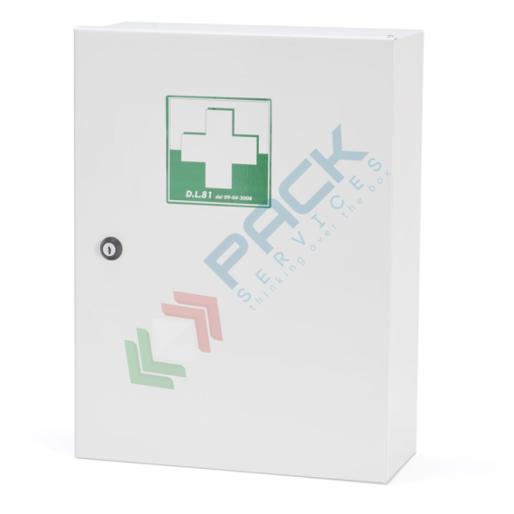 Armadietto pronto soccorso in metallo, contenuto maggiorato conforme all'allegato 2 del D.lgs. 81/2008-D.M.388/2003, ideale fino a 2 lavoratori (per aziende del gruppo C), Tipologia: Armadietto Metallo, Normativa: D.M. 388 e D.L. 81, Nr. Lavoratori: Fino a 2 Lavoratori, Allegato: Allegato 2, Contenuto: Maggiorato, 9 image vendita, produzione, prezzi e offerte