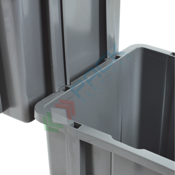 Composizione di 15 contenitori bocca di lupo, Mis. 765 L x 400 P x 1000 H mm, con appoggio a terra, Tipologia: Composizione, Tipo Contenitore: Cassette Bocca di Lupo, Versione: Standard, Cassetti/e nr.: 15, Colore: Misto, Misura: 765 L x 400 P x 1000 H mm, 8 image vendita, produzione, prezzi e offerte