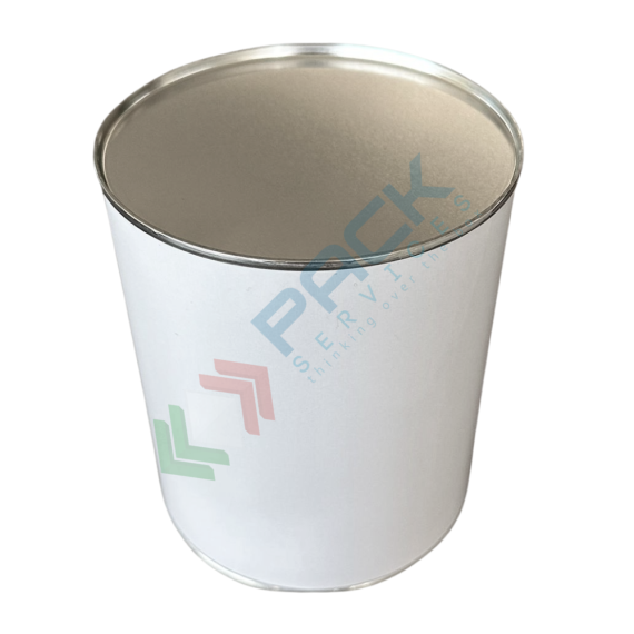 Barattolo in metallo cilindrico Mis. Ø 109 x 130 H mm, capacità nominale 1000 ml, capacità totale 1100 ml, corpo bianco/int. grezzo, coperchio a pressione (escluso), Tipologia: Barattolo Metallo, Capacità: 1000 ml, Ø Diametro (mm): 109, Altezza (mm): 130, Colore Esterno / Interno: Bianco - Grezzo, 4 image vendita, produzione, prezzi e offerte