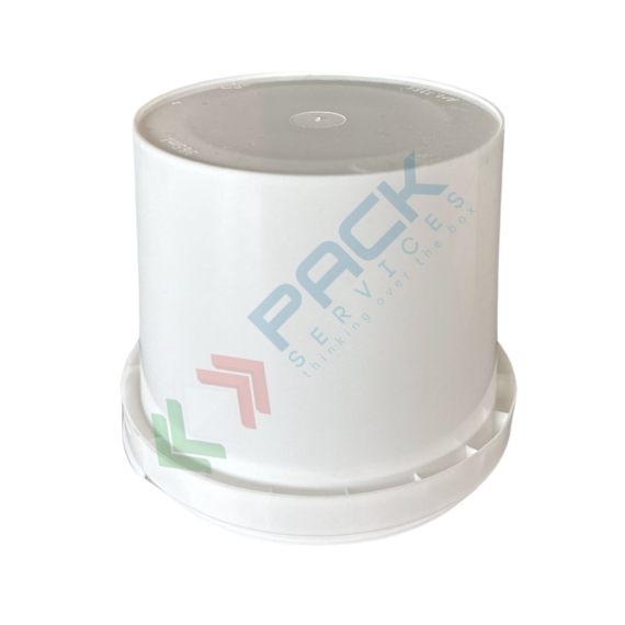 Barattolo in plastica (PP) conico, capacità 430 ml, chiusura a pressione con sigillo di garanzia (tappo escluso), Tipologia: Barattolo Conico (LB), Capacità: 430 ml, Chiusura: Tappo a Pressione, Colore: Bianco, 8 image vendita, produzione, prezzi e offerte