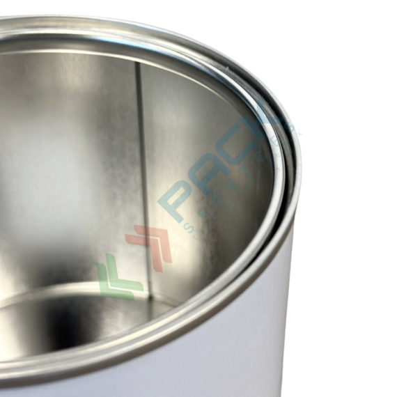 Barattolo in metallo cilindrico Mis. Ø 99 x 149 H mm, capacità nominale 1000 ml, capacità totale 1100 ml, corpo bianco/int. grezzo, coperchio a pressione (escluso), Tipologia: Barattolo Metallo, Capacità: 1000 ml, Ø Diametro (mm): 99, Altezza (mm): 149, Colore Esterno / Interno: Bianco - Grezzo, 5 image vendita, produzione, prezzi e offerte