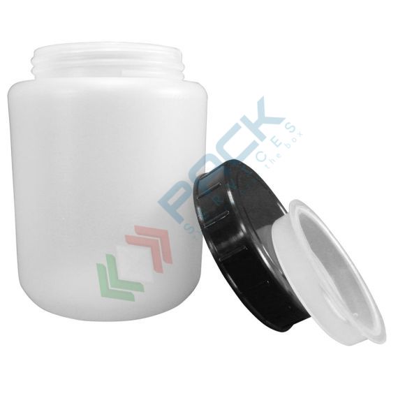 Barattolo in plastica (HDPE), cilindrico, capacità 120 ml, chiusura a vite con sottotappo (tappo incluso), Tipologia: Barattolo Cilindrico (VCV), Capacità: 120 ml, Chiusura: Tappo a Vite, Colore: Neutro, 7 image vendita, produzione, prezzi e offerte