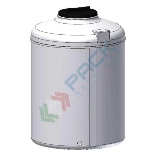 Serbatoio in plastica (PE) per chimici e alimenti, cilindrico verticale, capacità 220 Lt, Mis. Ø 620 x 900 H mm, colore neutro, Tipologia: Serbatoio Cilindrico Verticale Alto, Capacità: 220 Lt vendita, produzione, prezzi e offerte
